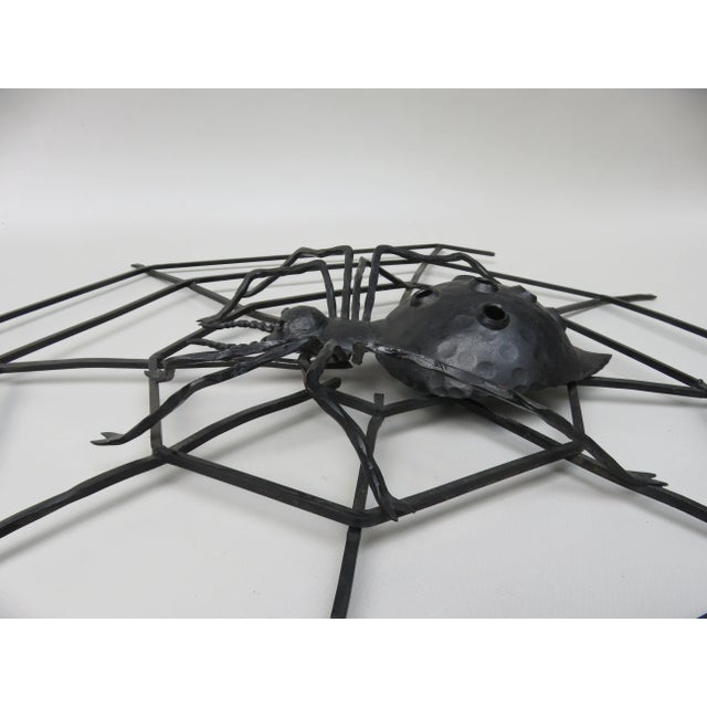 Black Iron Wall Decoration Spider, 1950s For Sale - Image 10 of 18