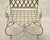 Set of Four Rose Tarlow Style Iron Lattice Garden Chairs For Sale - Image 14 of 18