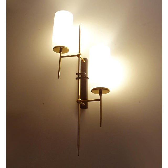 Vintage Modernist Wall Lights from Lunel, 1960s, Set of 2 For Sale - Image 6 of 18