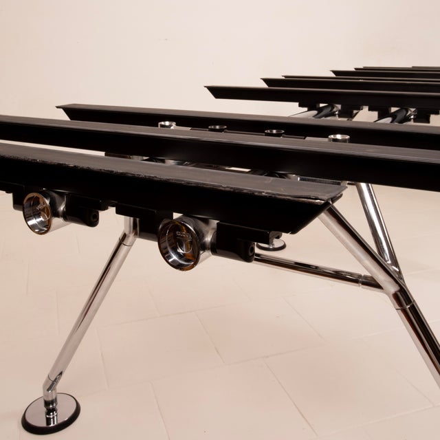 Metal Nomos Meeting Table by Norman Foster for Tecno Spa 1980 For Sale - Image 7 of 18