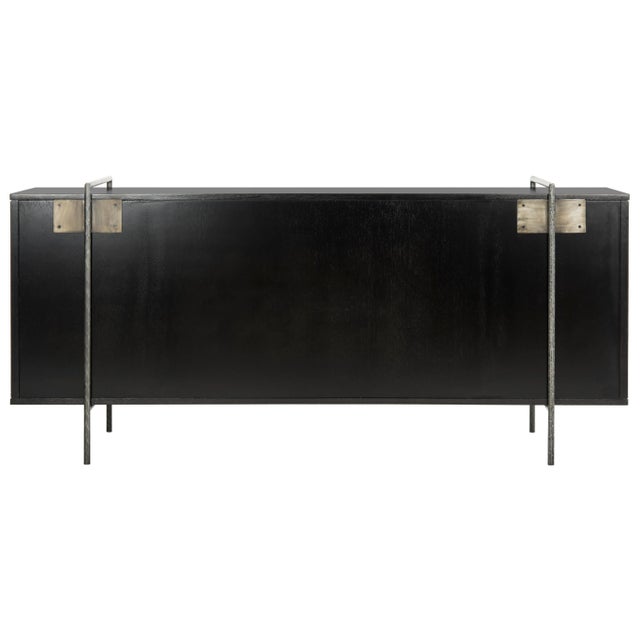 2020s Wood Sideboard, Brown & Black For Sale - Image 5 of 9