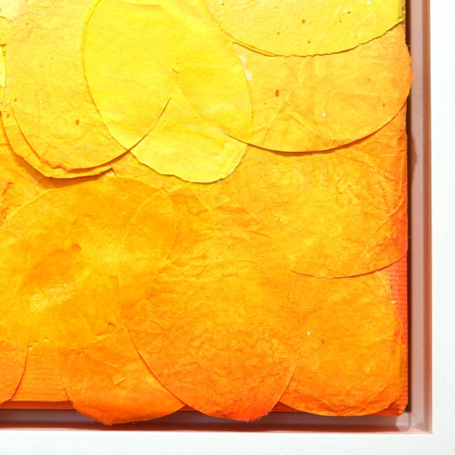 Sunrise II - Vibrant Yellow Tone Textured Abstract Original Artwork by Frederic Paul For Sale - Image 4 of 9