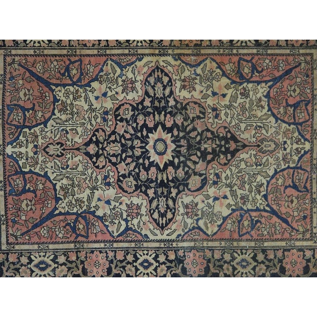 Antique Persian Sarouk Ferahan , 3'4" X 4'9" For Sale In New York - Image 6 of 10