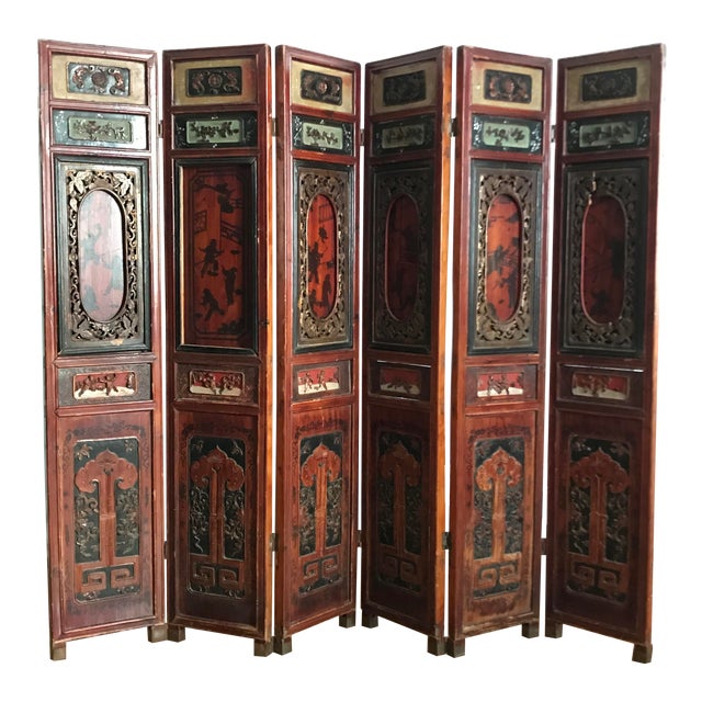 Antique Chinese Screen / Room Divider Chairish