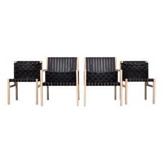 Seatbelt Chairs by Gijs Bakker for Castelijn, Holland, 1978, Set of 4 For Sale