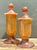 Murano Vintage Murano Vietri Amber Glass Apothecary Jars - Pair For Sale - Image 4 of 12