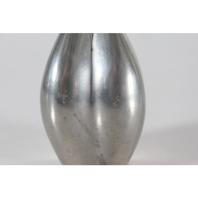 Vintage Art Deco Decorative Vase in Polished Pewter by Just Andersen, 1960s For Sale - Image 6 of 11