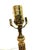 Vintage Hollywood Regency Style Gold Leaf Column Candlestick Lamps- A Pair For Sale - Image 12 of 18