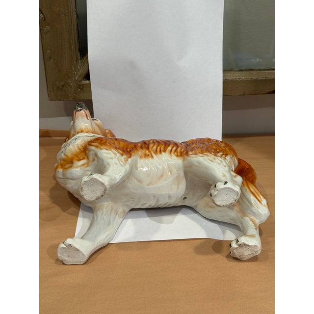Early 19th Century Early 19th Century Antique Victorian Staffordshire Collie Figurine For Sale - Image 5 of 6