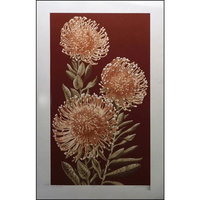 1980s Jules Roch "Pin Cushion" Hand Signed Art Serigraph on Paper For Sale - Image 5 of 5