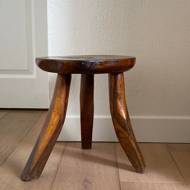 1950s Brutalist Tripod Stool, 1950s For Sale - Image 5 of 12