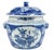 Beautiful jar with foo dog lid. Perfect for the kitchen for frequent used ingredients, stylish cookie jar, store your pets...
