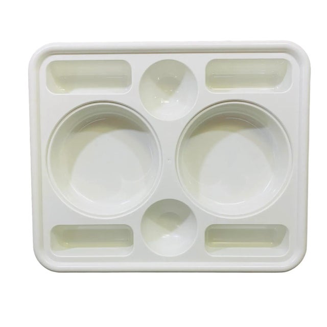 1970's Multi-Compartment Tray Valet With Two Dome Covers For Sale - Image 9 of 13