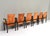 Black Dining Chairs in Tan Cognac Leather, 1970s, Set of 6 For Sale - Image 8 of 18