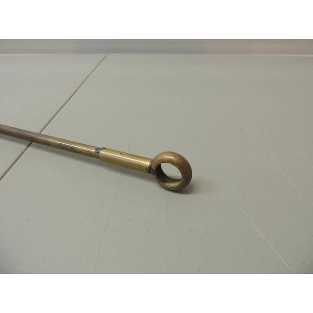 Monumental Brass Candle Snuffer for a Country Chandelier For Sale - Image 4 of 9