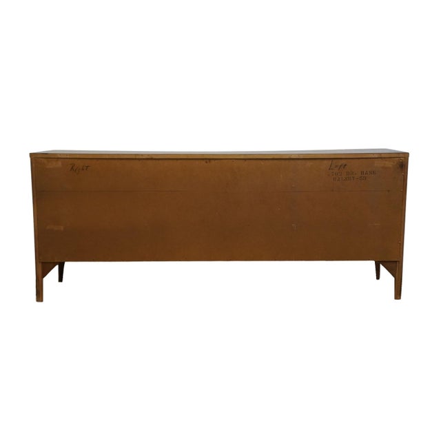Kent Coffey Solid Walnut MCM Mid Century Modern 76" Triple Dresser 7702 For Sale - Image 14 of 16