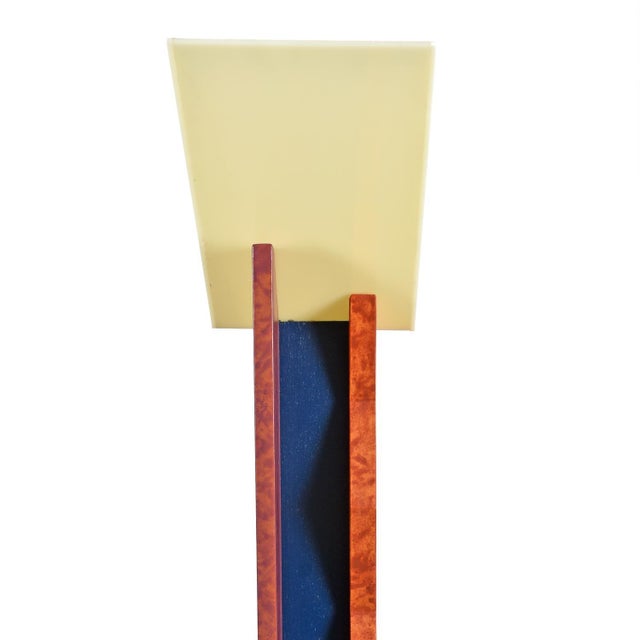 Orange Sottsass Style Memphis Orange and Red Floor Lamp by Phile Limited Edition Furniture For Sale - Image 8 of 10