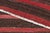 Textile Vintage Shahsavan Persian Kilim in Red and Brown Geometric Stripes - Rug & Kilim For Sale - Image 7 of 7