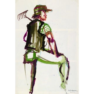 G. Lahousse, Vintage French Painting For Sale