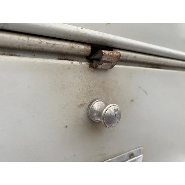 Industrial Industrial Cabinet in Metal, 1950 For Sale - Image 3 of 12