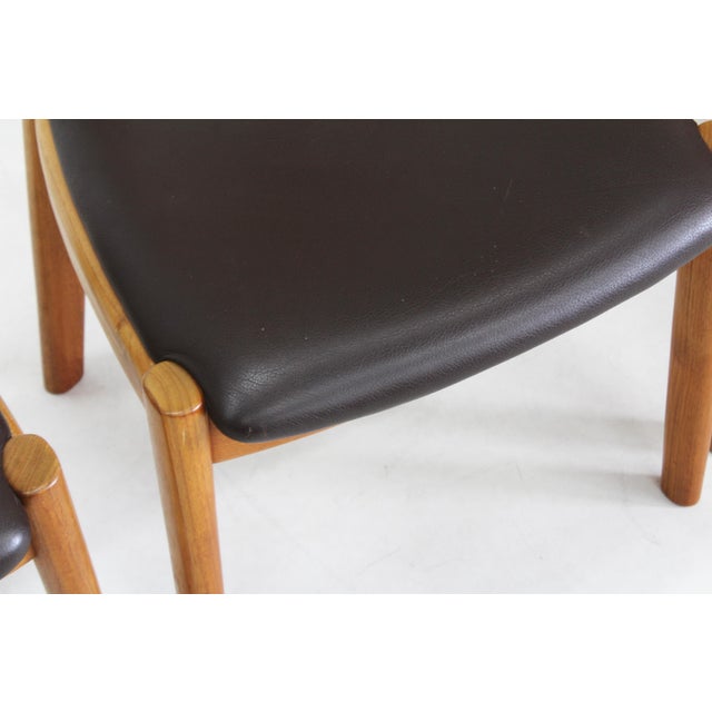 Vintage Danish Teak Dining Chairs by Niels Koefoed for Koefoeds Hornslet, 1960s, Set of 6 For Sale - Image 6 of 9