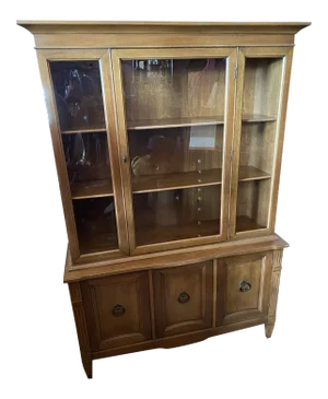 1950s Mid Century Modern Wooden Display Cabinet