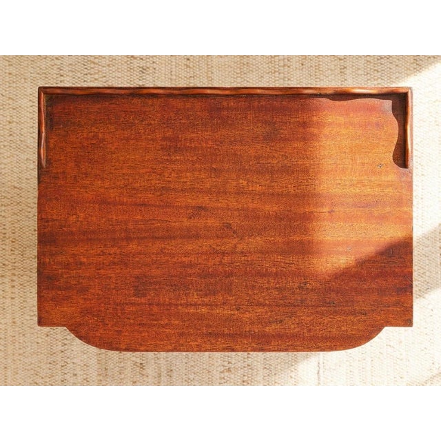 Wood Vintage Mahogany Console Table With Inlay Details For Sale - Image 7 of 11