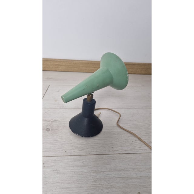 Wall Light in Aluminum and Elongated Green Cone by Stilnovo, 1950s For Sale - Image 11 of 14