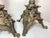 19th Century Antique 1800's Ornate Bronze Religious Candle Holder Electric Table Lamps - a Pair For Sale - Image 5 of 14