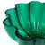 Vintage Oversized Villeroy & Boch 'Neptun' Emerald Green Fluted Crystal Bowl, Made in Germany For Sale In Miami - Image 6 of 10