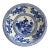 Late 20th Century Chinoiserie Blue and White Porcelain Large Decorative Bowl For Sale