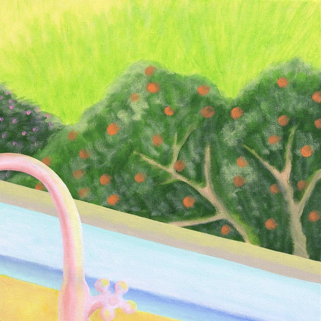 The Bunnies Are Out - Original Playful Figurative Acrylic Painting on Canvas For Sale - Image 4 of 9