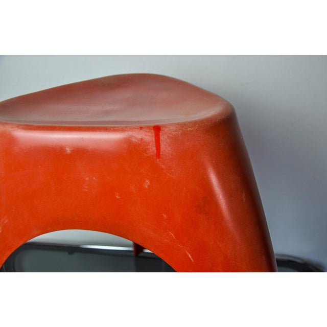 Red Elephant Stool from Vilmer, Spain, 1980s For Sale - Image 9 of 10