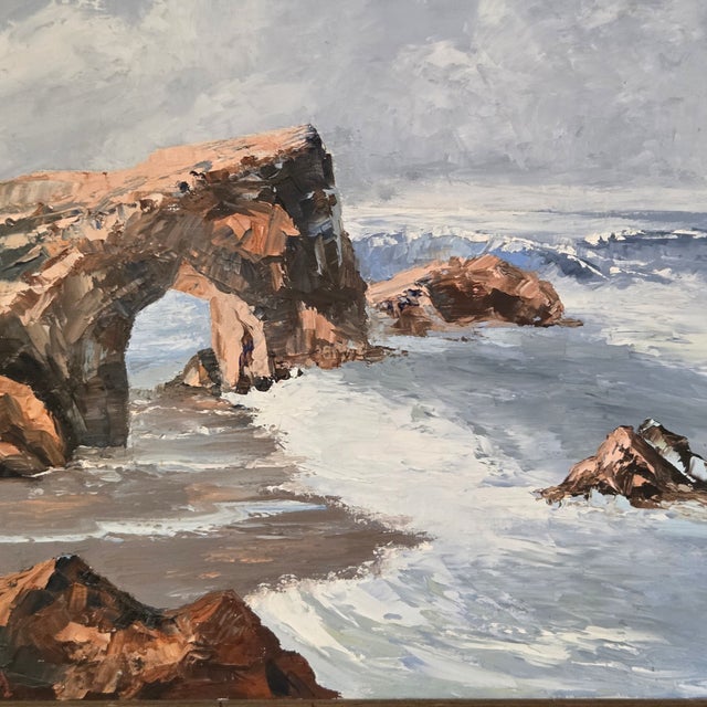 Dorothy A. Gordoy Santa Cruz Natural Bridges California Coastal Oil Painting For Sale In San Francisco - Image 6 of 10