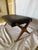Mid-Century Modern Authentic t.h. Robsjohn-Gibbings for Widdicomb Walnut X-Base Footrest Ottoman, Labeled, C. 1952-1955 For Sale - Image 3 of 12