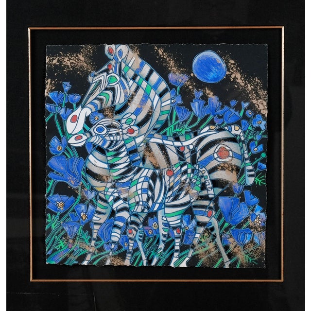 Very Good + Condition 1992 Printing Jiang Tiefeng "Caress" from the "Nature Suite" Artist Hand Signed & Numbered Limited...