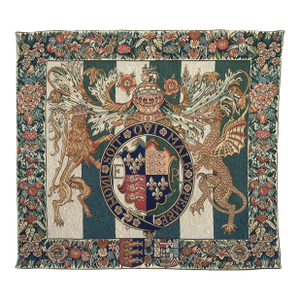 Royal Arms of England Tapestry - 70 X 94 Cm (2'4" X 3'1") - Requires Rod Size 2