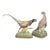 Pair of 1950s Boehm Male & Female Ring-Necked Pheasant Porcelain Birds - Set of 2 For Sale