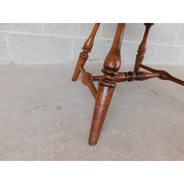 Custom Hand Made Pennsylvania Comb Back Swivel Windsor Armchair For Sale - Image 10 of 18