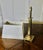 Metal Brass Table Lamp with Central Column, 1970 For Sale - Image 7 of 8