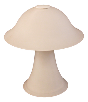 Italian Murano Glass Lamp in White Glass, 1970s