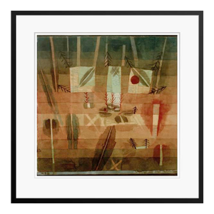 Paul Klee 'Physiognomy of a Field' Archival Pigment Print Framed in Black Reproduction