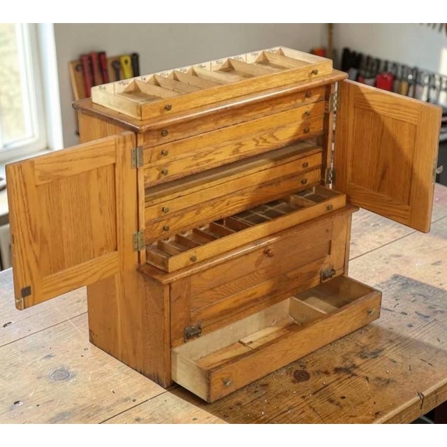 Incredibly solidly built. Endless uses and in very good condition. Solid oak. Numerous cubbies, slots, drawers, etc. to...