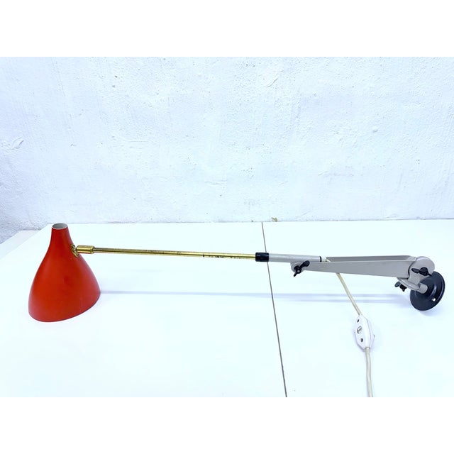 Mid Century Adjustable Wall Lamp from Stilnovo, 1950s For Sale - Image 13 of 18