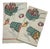 Vintage Linen Tea Towels Set: 1950s Appliqué Veggie Carts, Hand Embroidered - a Pair For Sale