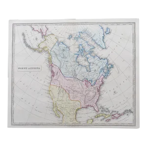 1837 North America From Alan Bell's a New General Atlas, London