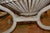Franco Albini Style Weathered Gray Fish Basket Wicker Rattan Bamboo Glass Top Table For Sale - Image 14 of 18