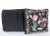 Late 20th Century English Country Cottage Black Pillows (Cushions) With Raised Pink Tulips and Roses - A Pair For Sale - Image 5 of 6
