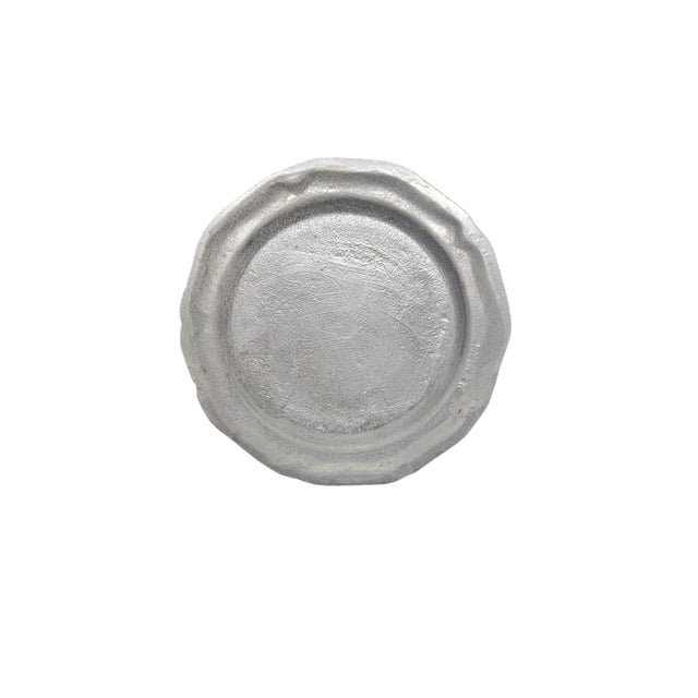 French Country 1980s Armetale Country French Pewter Dinner Plate For Sale - Image 3 of 6