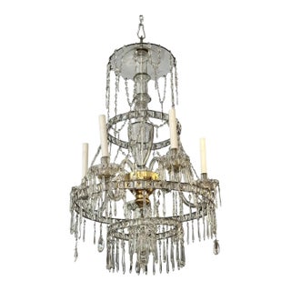 19th Century Swedish Neoclassical Chandelier For Sale